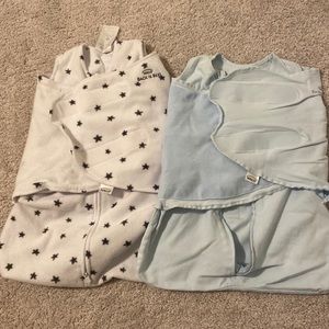 Halo swaddle sleep sacks. Newborn. Great used condition.